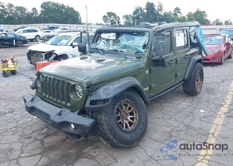 2020 Jeep Wrangler Unlimited Sport S 4X4 z USA, uszkodzony, nr VIN 1C4HJXDG6LW325799